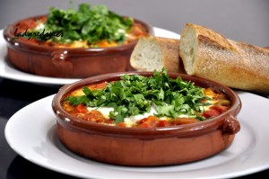 North African Eggs served