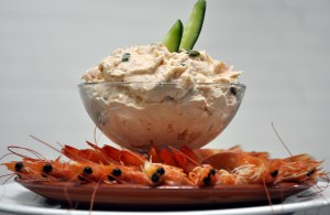 prawn pate served 2