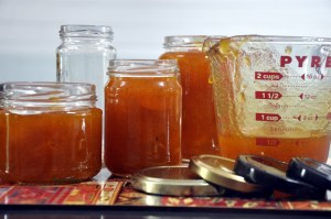 Apricot Jam jars