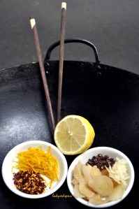 Crispy orange peel beef ingreds