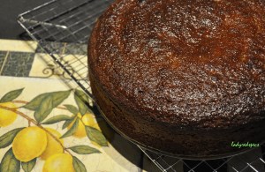 GF citrus marmalade cake glazed
