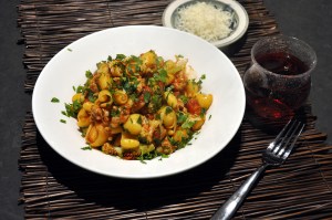 fennel saus pasta sauce served