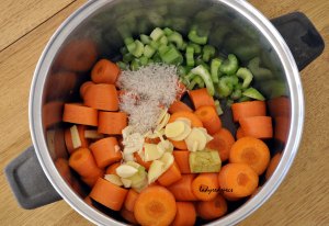 carrot ginger soup ingreds