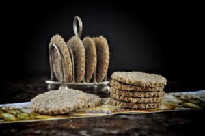 oat and walnut crackers