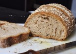 100% Spelt sourdough loaf, sliced