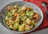 Zucchini, Hot Smoked Salmon and Dill Cream Sauce
