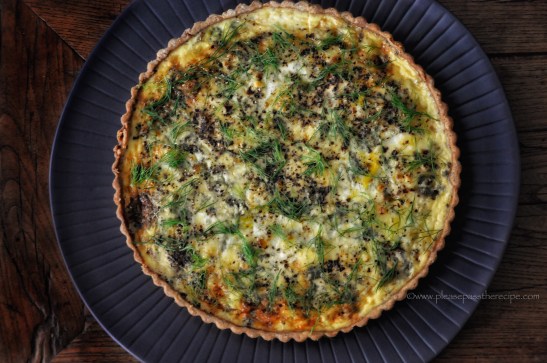 Peppery Blue Cheese Tart with Caramelized Fennel