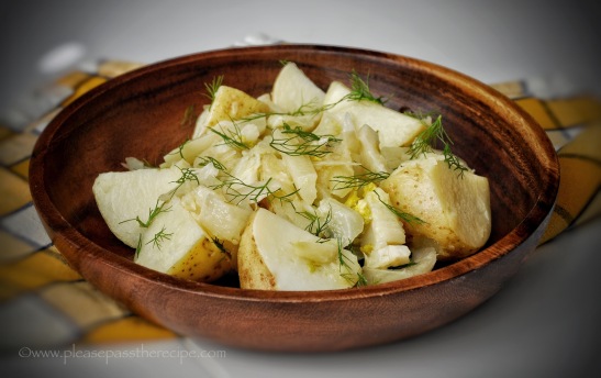 Olive oil braised potato and fennel