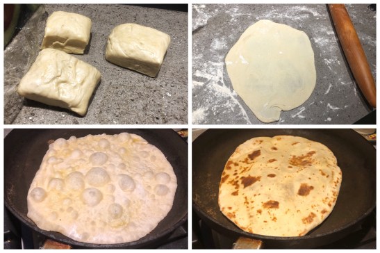 making delicious flaky sourdough flatbreads