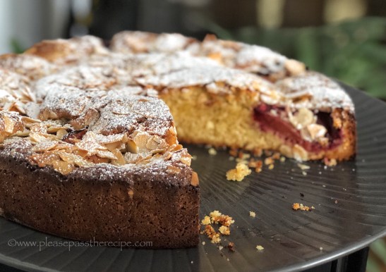 Marzipan Plum Cake