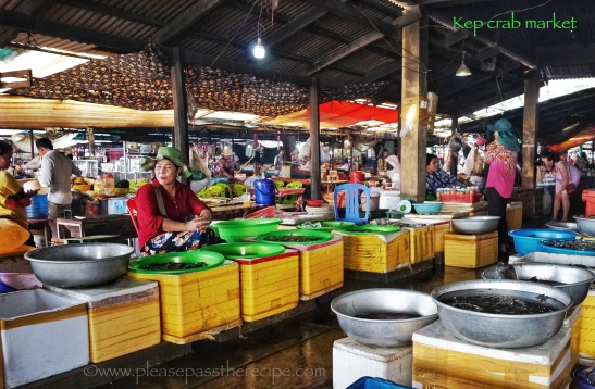 Kep crab market