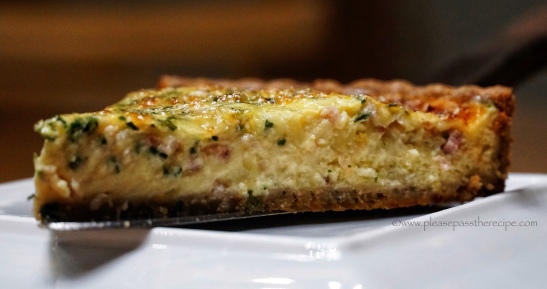 bacon cheese chive tart